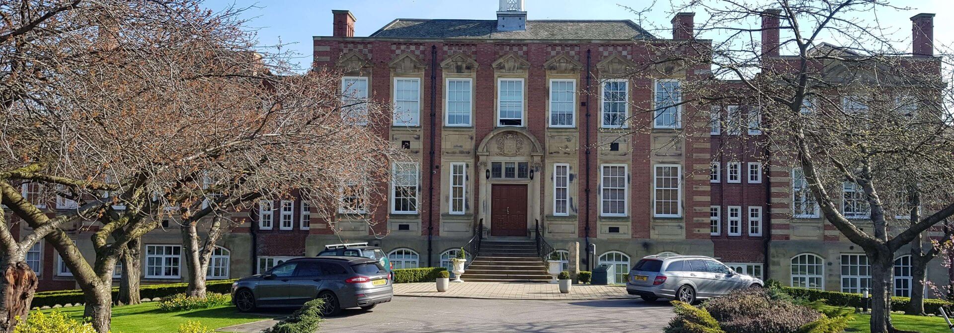 external view of school converted into apartments